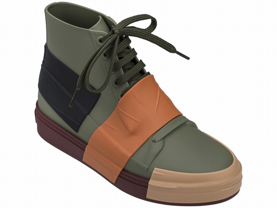 Zapatillas Melissa Crew Mujer - Kaki - Argentina GNP-106593